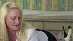 Milf with big tits masturbates with a dildo on XHamster