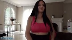 Play The porn housekeeper breaks her pussy in two with the owner of the house