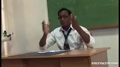 Play The student sits with her in her mouth too nicely