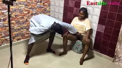 Play Ebony Milf's Wet Pussy Gets Hardcore Fuck in Photo Studio - Creampie Cumshot