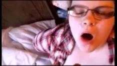Play A fat woman sucks his friend's cock and fucks him